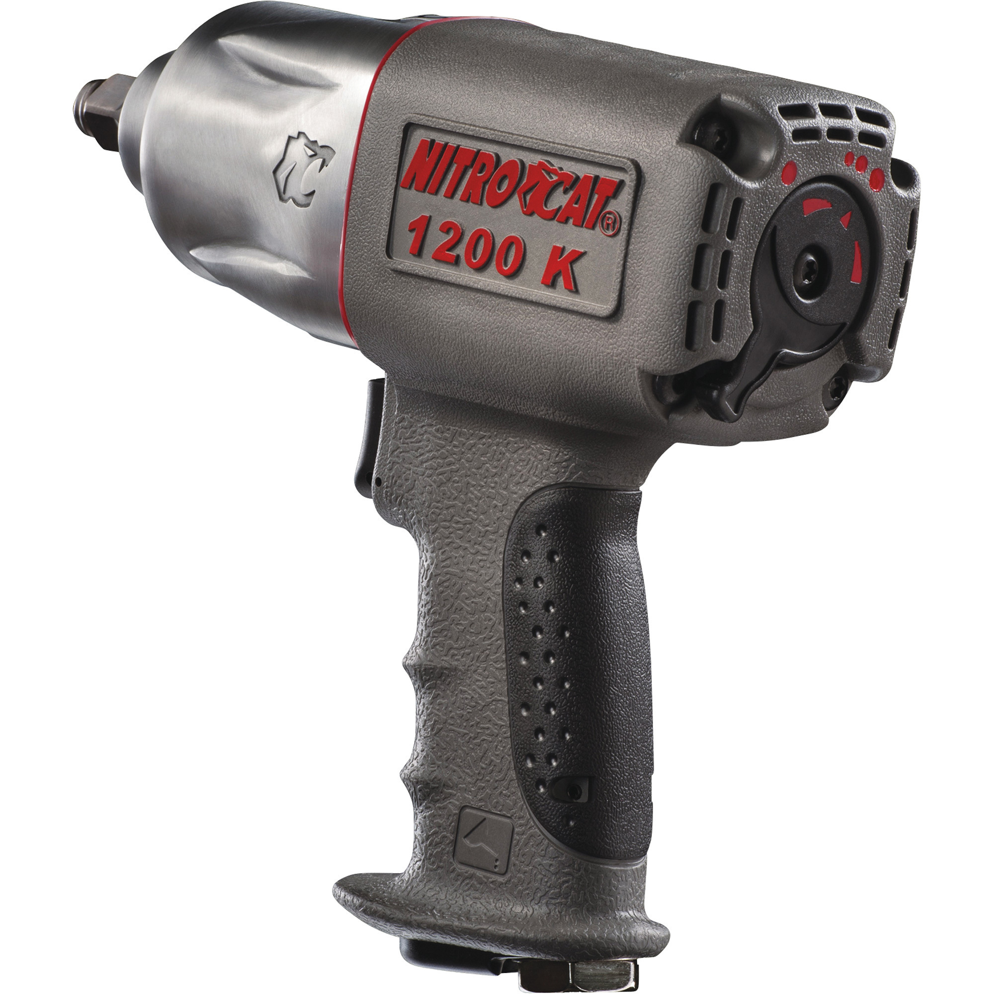 NitroCat Kevlar Composite Air Impact Wrench, 1/2in. Drive, 4 CFM, 1295 Ft./Lbs. Torque, Model# 1200-K